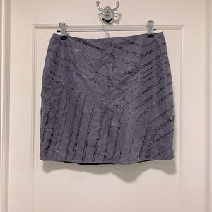 Banana Republic beaded lavender mini skirt